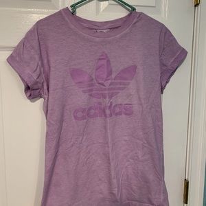 ADIDAS PURPLE LOGO TEE XS